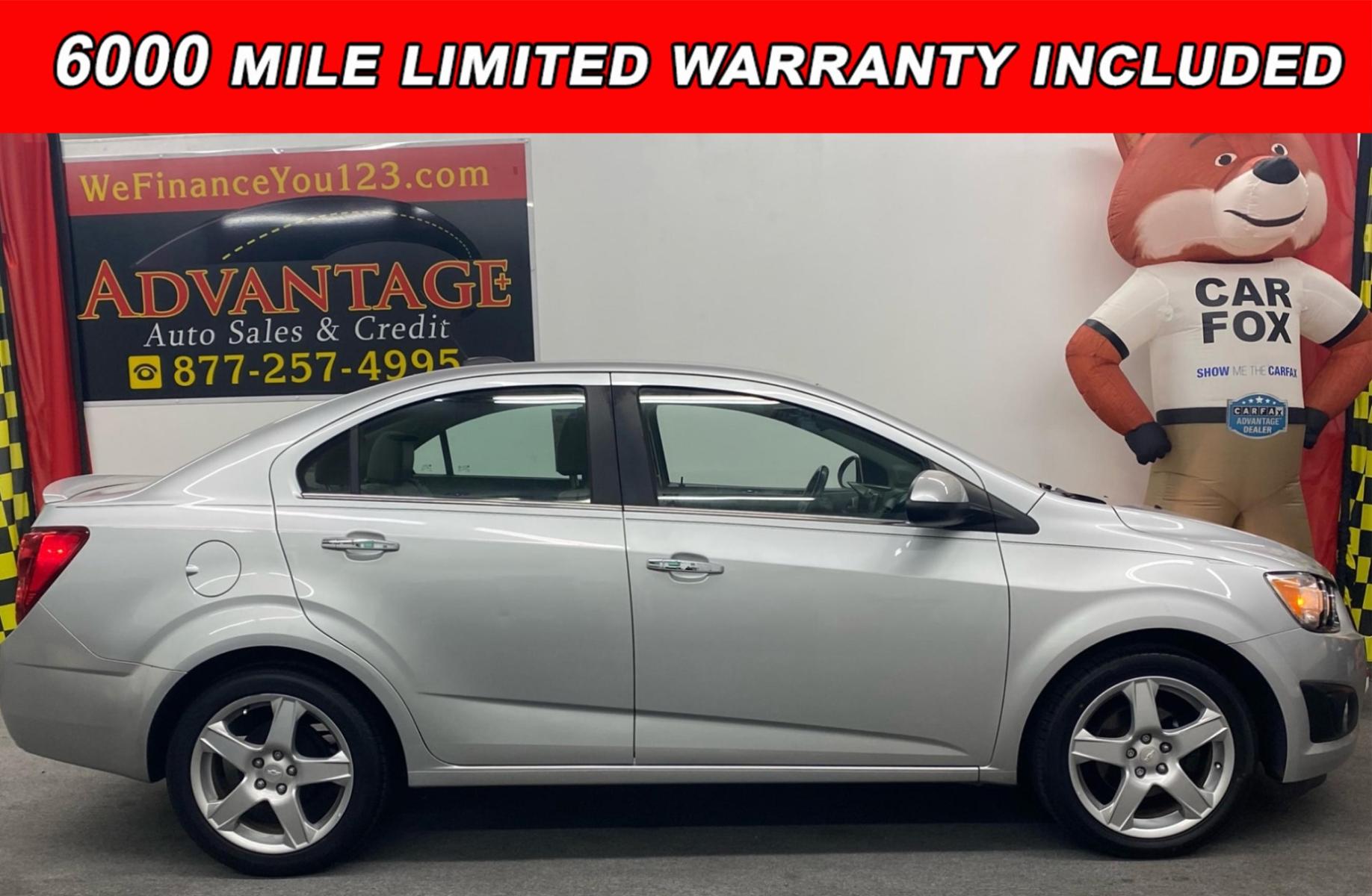 2015 SILVER /Gray Chevrolet Sonic (1G1JE5SB8F4) , located at 533 S West End Blvd., Quakertown, PA, 18951, (877) 257-4995, 40.343994, -75.303604 - INCLUDED IN THE SALE PRICE OF EVERY VEHICLE: 48 Hour Money Back Guarantee 6 Month - 6,000 Mile Warranty Brand New PA State Inspection & Emission $10 Oil Changes for the Life of the Loan Complete CARFAX - Photo #0